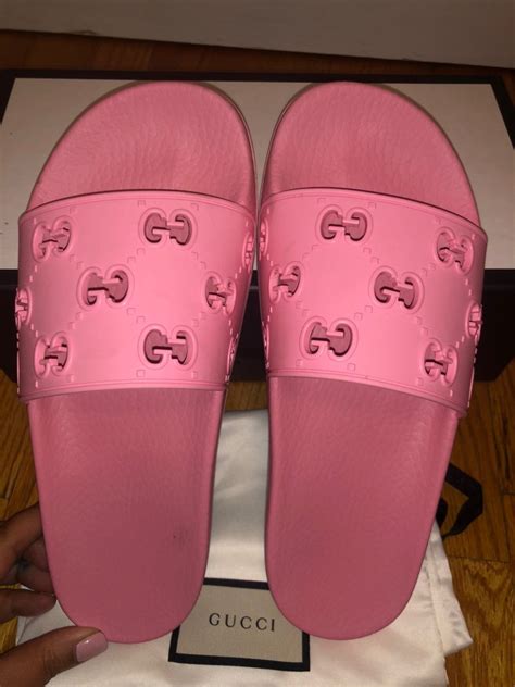 new female gucci slides|authentic Gucci slides.